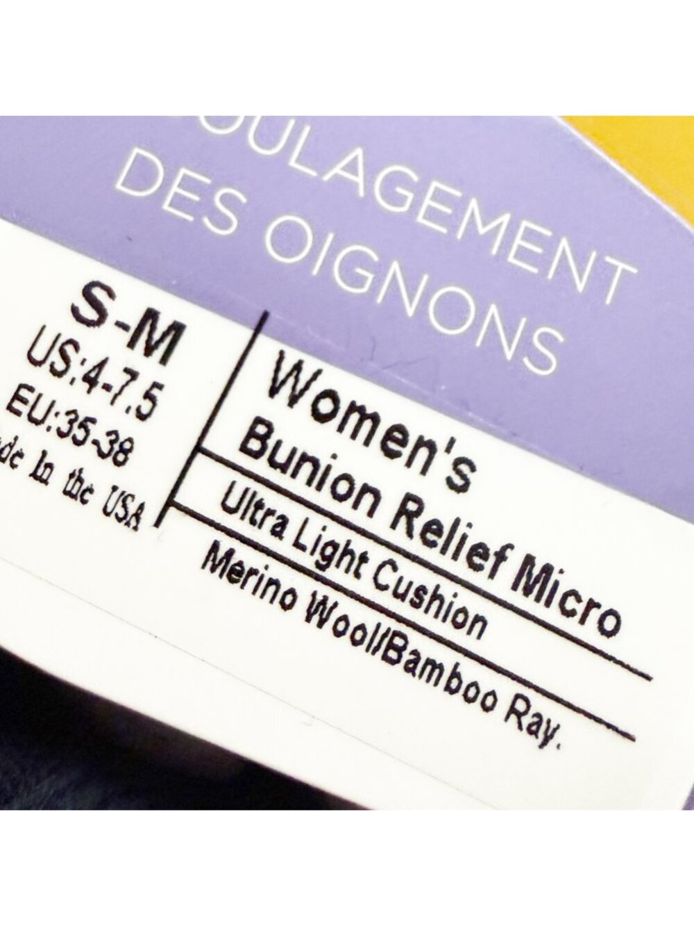SockWell Women's Bunion Relief Micro | Bunion Relief Socks S/M NEW black - Picture 5 of 6